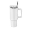 Sublimationstassen, 8er-Pack, 1183 ml Becher Großhandel mit Griff, Sublimationsbecher aus Edelstahl mit Deckeln und Strohhalmen, Doppelwandiger isolierter Becher