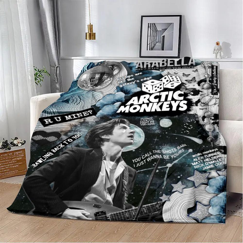 Printed Blanket Picnic Blankets Alex Turner Arctic Monkeys Rock Band Warm Blanket Soft and Comfortable Home Travel Birthday Gift