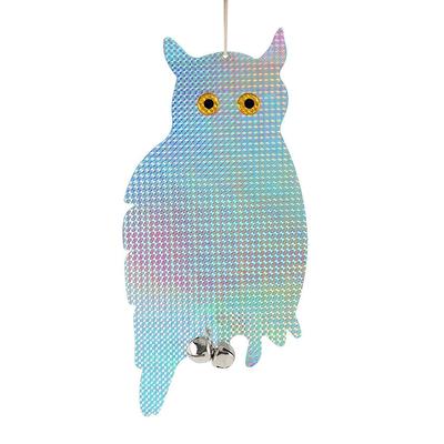Owl Bird Repellent Control Scare Device Holographic Reflective Fake Owl Scares Bird Repellent