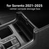 For Sorento 2021-2025 Car Center Console Storage Case Anti-Slip Central Control Armrest Box Auto Interior Accessories