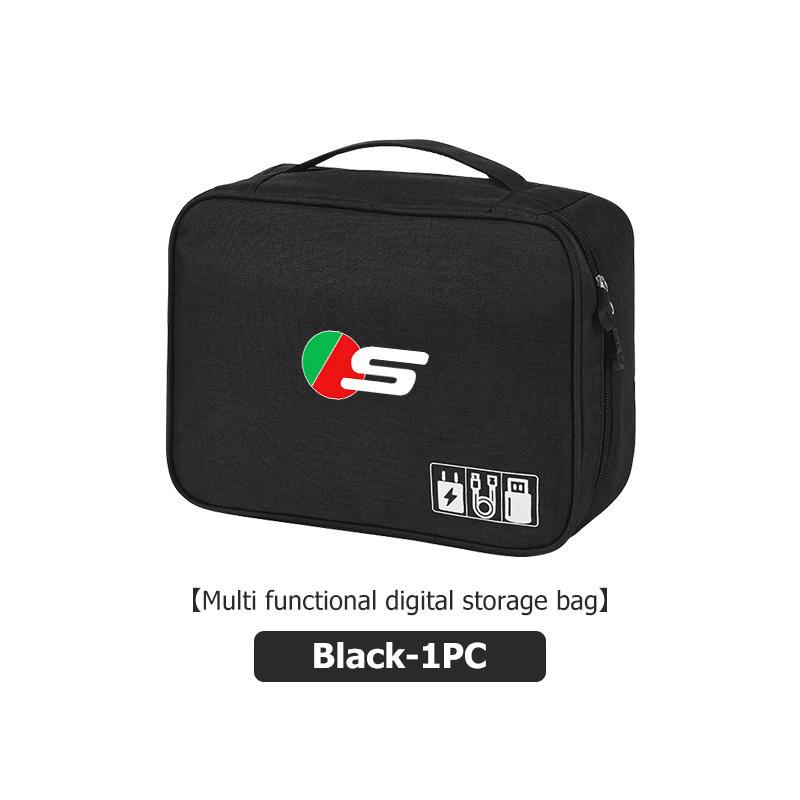 Portable USB Data LineTravel Cable Organizer Cable Storage Bag For Jaguar S-Type F-Type X-Type F-Pace I-Pace E-Pace XFR XKR HH1