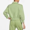 Nike Solid Color Long Sleeve Polo Shirt Women tops Matcha DQ5868-334