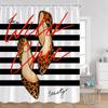 Motivational  Words Simple Art Shower Curtains Bathroom Rules Bath Curtain Trust Life Bathroom Curtain Hello Summer Bath Curtain