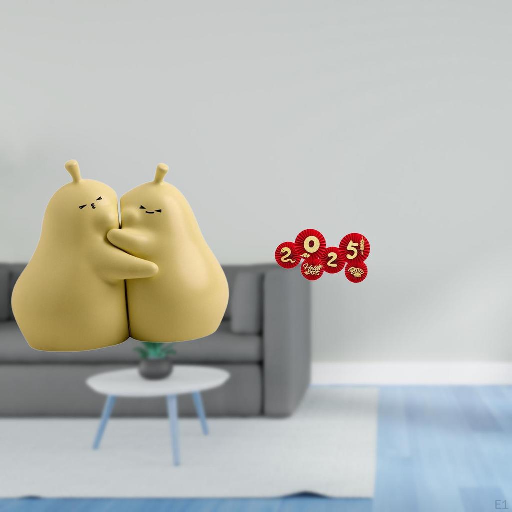 Hugging Pear Book Stand Ceramic Bookend Fine Workmanship Bookshelf Ornament Wonderful Gift Chinese
