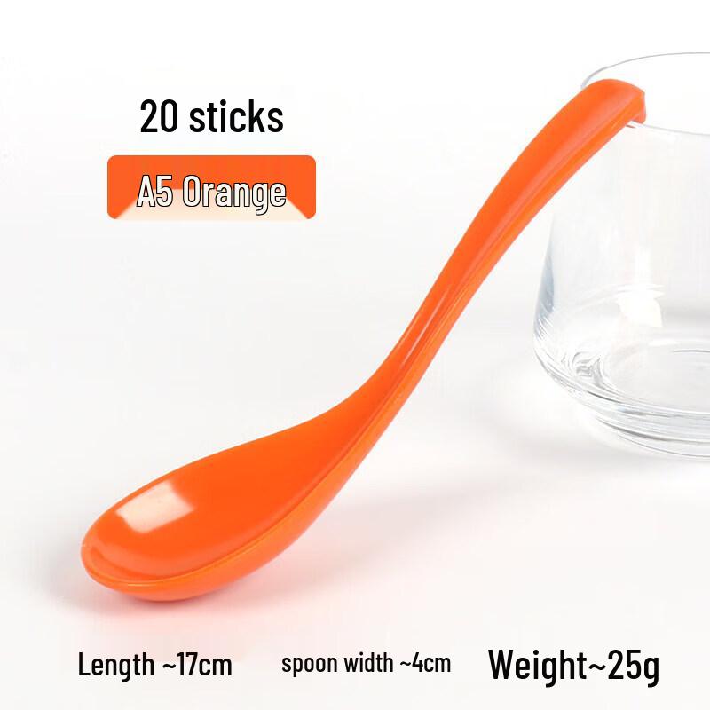 Qiwei Melamine Long Handle Soup Spoon