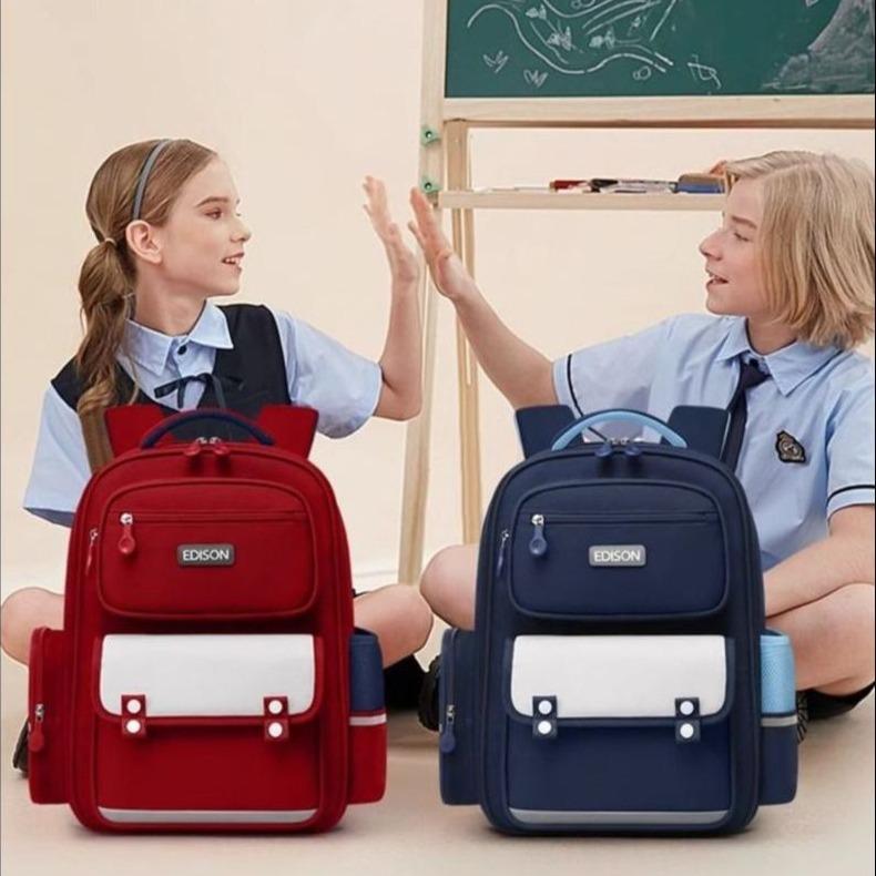 2024 High Capacity Children School Bags British style Kids Backpack In Primary Schoolbag For Teenager Boys Waterproof Backpacks
