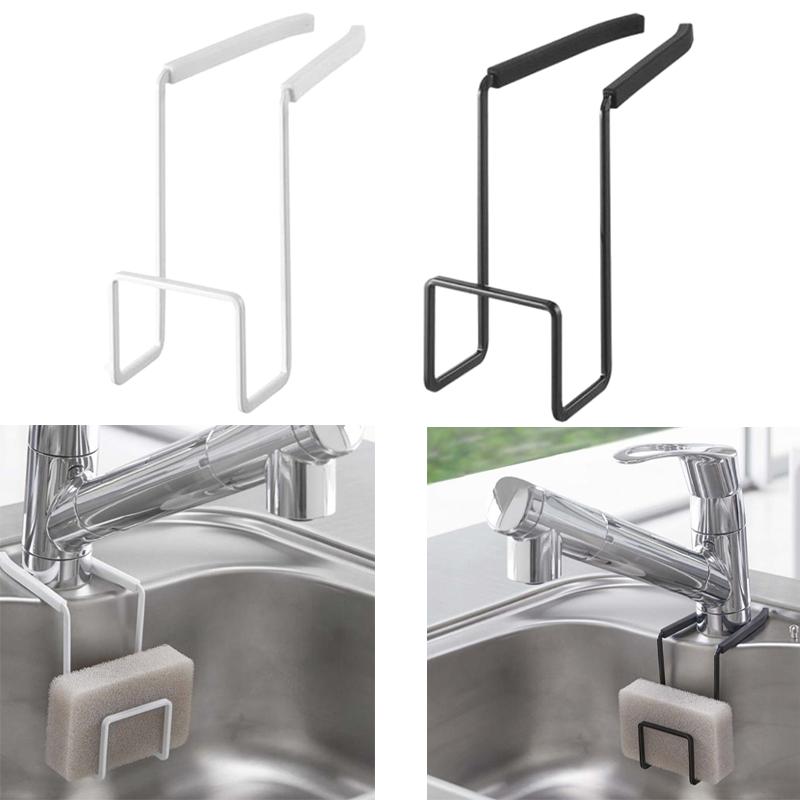 Durable Metal Sink Caddy Sponge Holder Small Kitchen Bathroom Organizer Liquid Dish Drainer Faucet Rack Shower Convenient