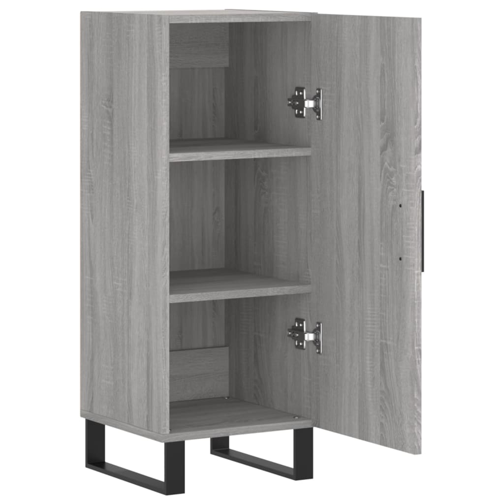 Sideboard Gray Sonoma 34.5 x 34 x 90 cm Engineered Wood