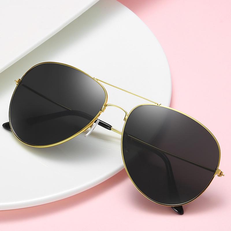 Classic Pilot Sunglasses Woman Fashion Brand Designer Sun Glasses Male Mans Colorful Mirror Aviation Metal Frame Driving
