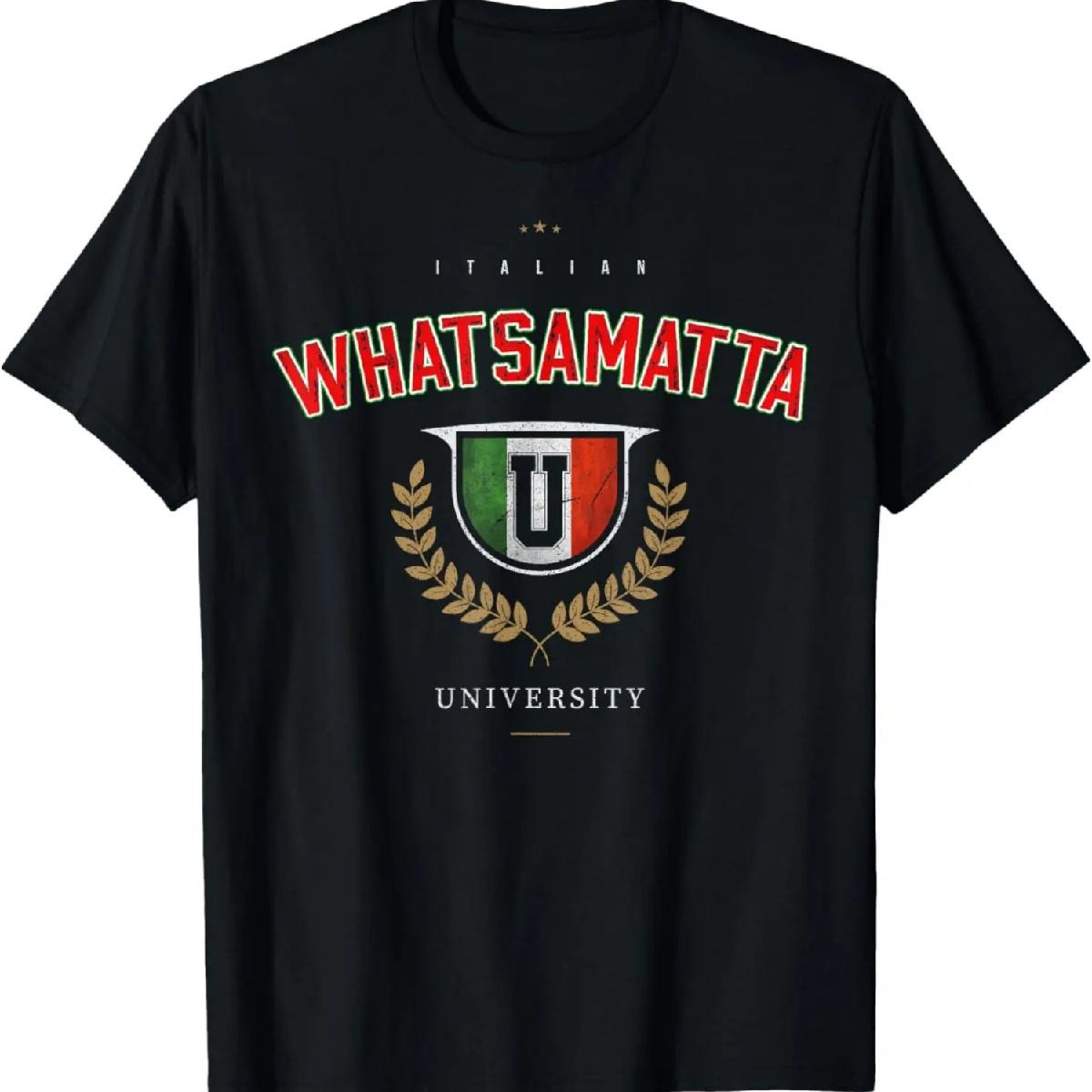 

Italian Whatsamatta U University Italy Funny Pun Men Women T-Shirt XXXXXL різнокольоровий