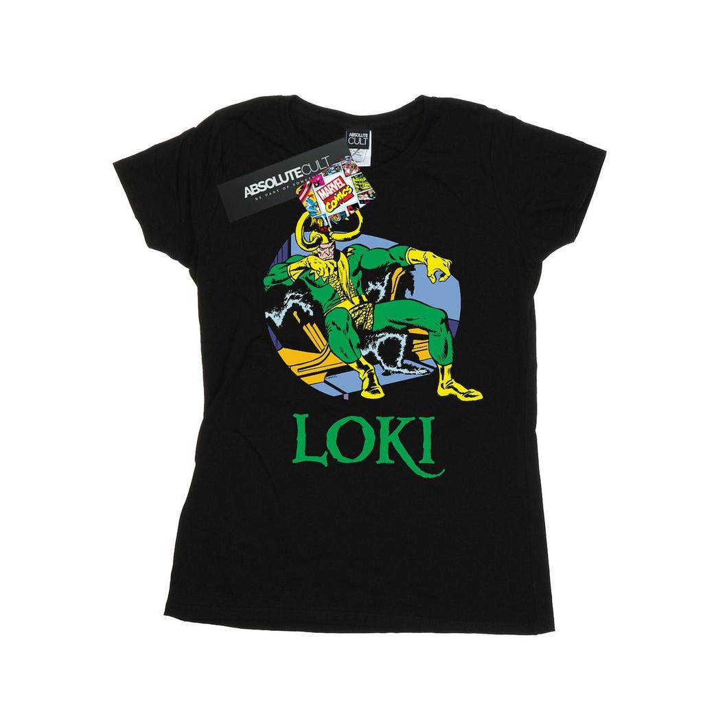 Marvel Womens/Ladies Loki Throne Cotton T-Shirt