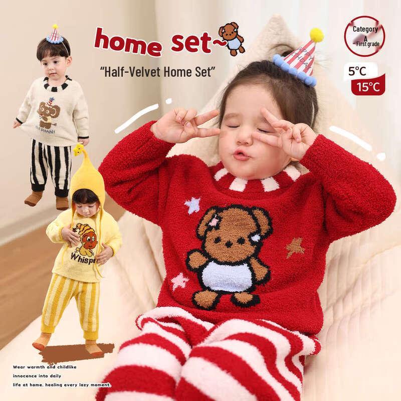

LUSON Unisex Baby & Toddler Flannel Winter Pajama Set 100
