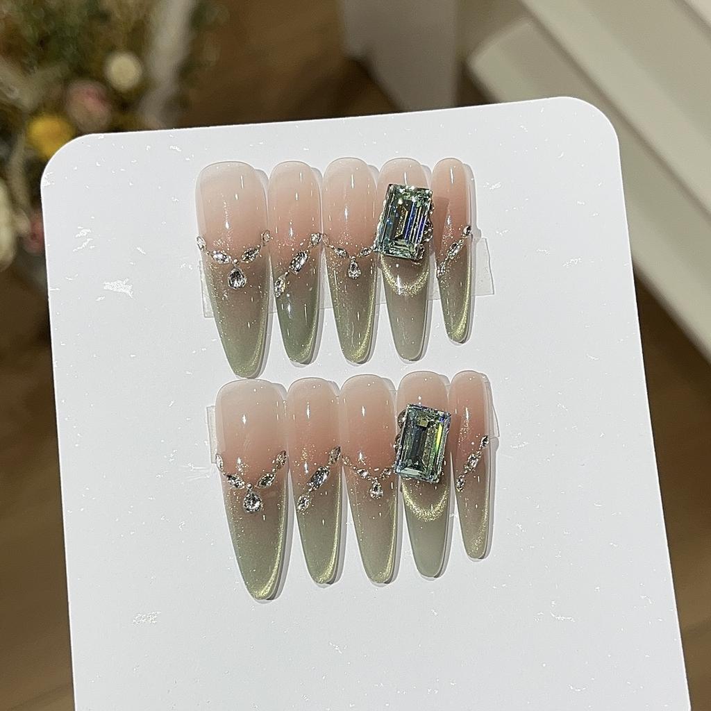 Cool Creamgrün Sommerfrisch Eis-transparent Avocadogrün Cat Eye K9 Haufen von Bohrer-Tragepanzer