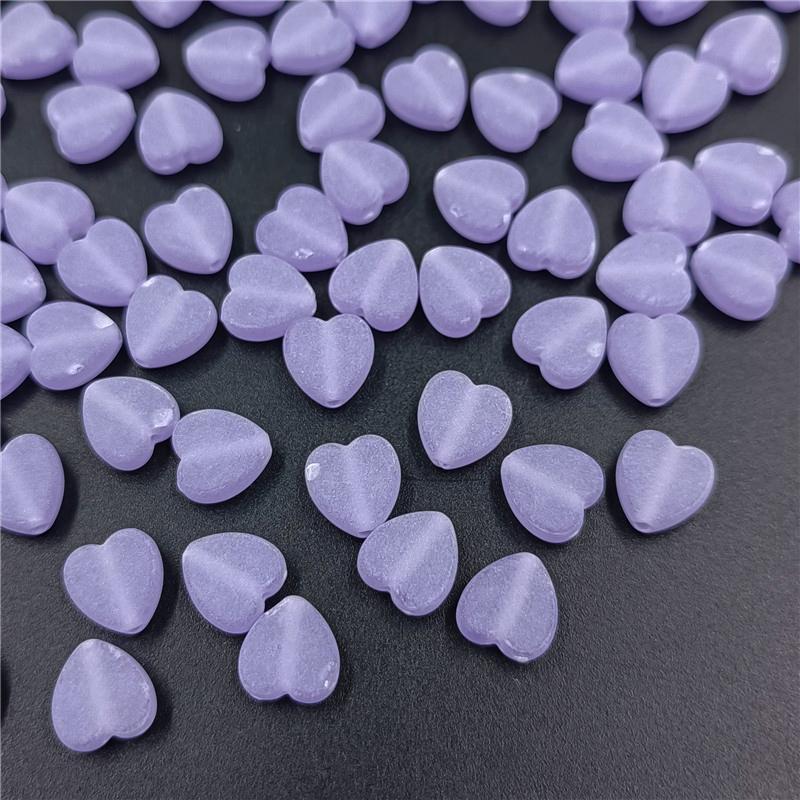 50Pcs Frosted Matte Acrylic Heart Star Beads Pendant DIY for Necklace Bracelet Jewelry Making