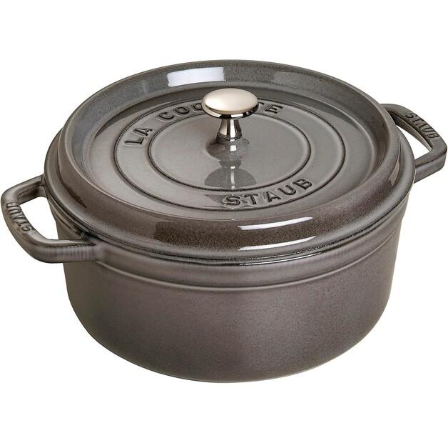 

Кокотница Zwilling Staub круглый 24см графит серый 3,8л (40500-246-0)