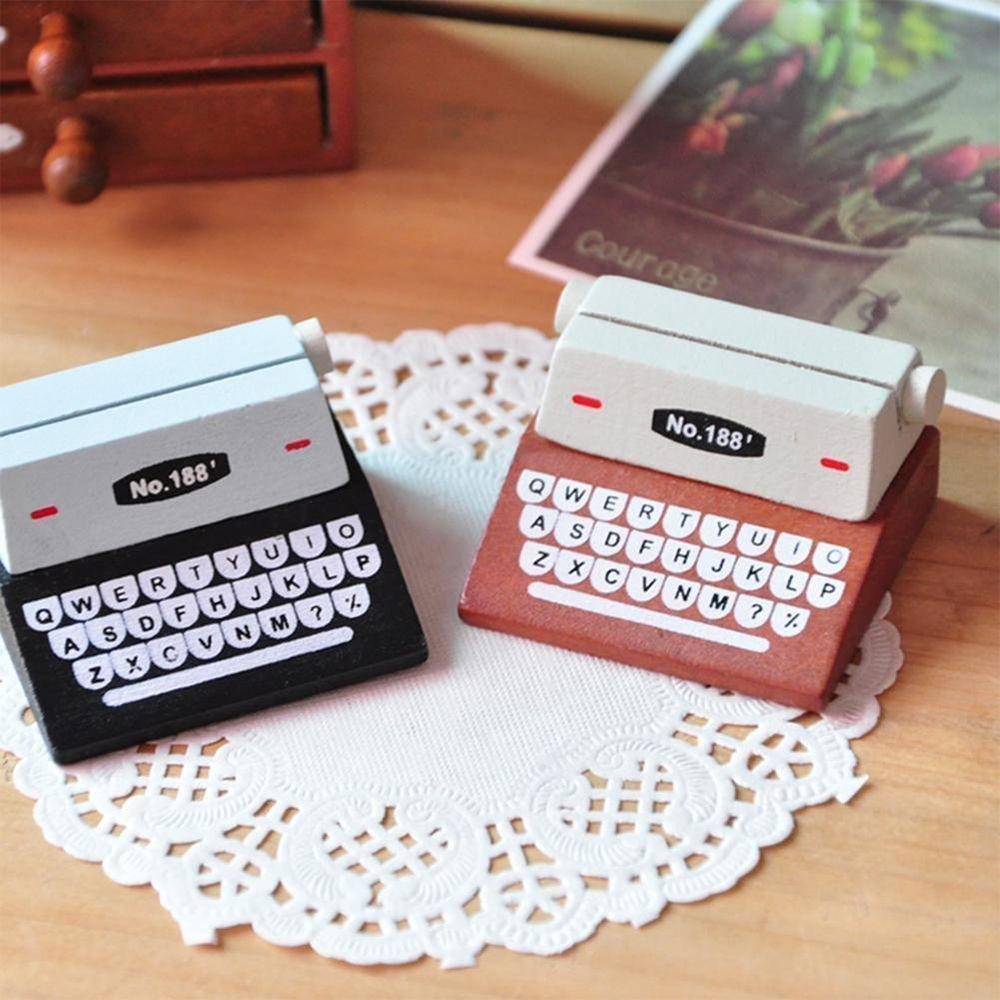 Creative Typewriter Pictures Clips Photo Office Holder Note Paper Holder Memo Card