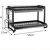 YouShu 3-Tier Matte Black Kitchen Dish Drying Rack