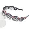 Korean Japanese Wave Bangs Clip: Rhinestone Non-slip Headband with Wide-edge Design