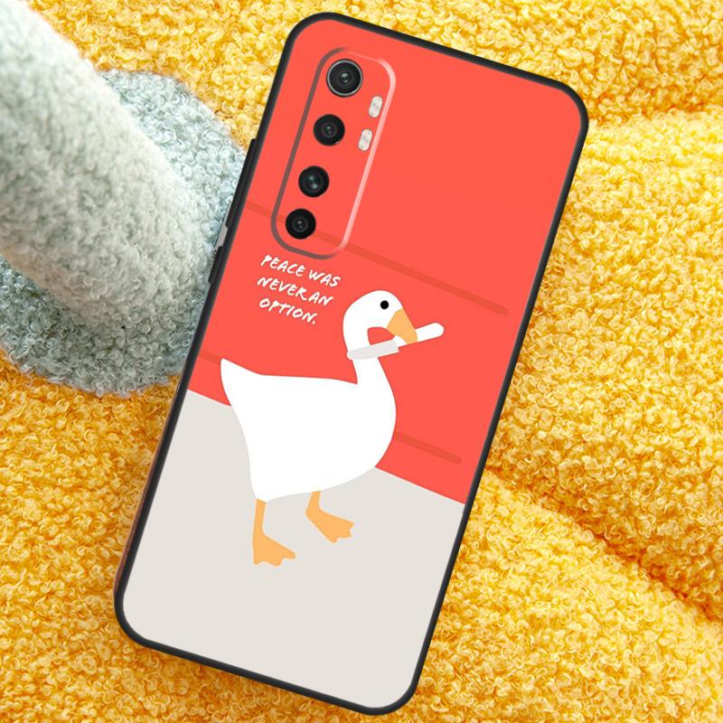 

Cartoon Funny Goose Case For POCO X3 X4 X5 F5 Pro M5s C40 F4 GT F3 Cover For Xiaomi 12T 11T Pro 12 13 Lite 12X Mi 12X