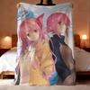 Chaos Heads Throw Lightweight 240G Flannel Blanket Soft Skin-Friendly For Summer Cooling