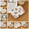Large Capacity Floral Coin Purse Flower Mini Canvas Storage Bag Small Makeup Lipstick Bag  Outdoor
