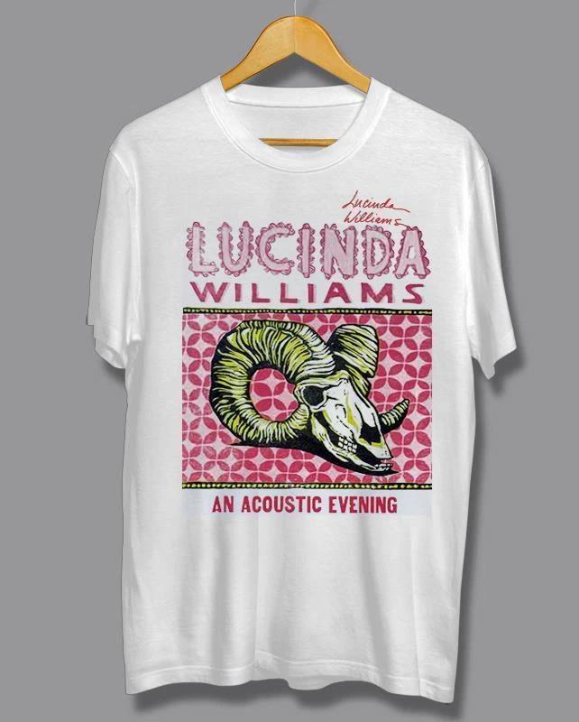 NEW Lucinda Williams 2011 Tour Cotton White T Shirt S-5XL EN770 Unisex T-Shirt L