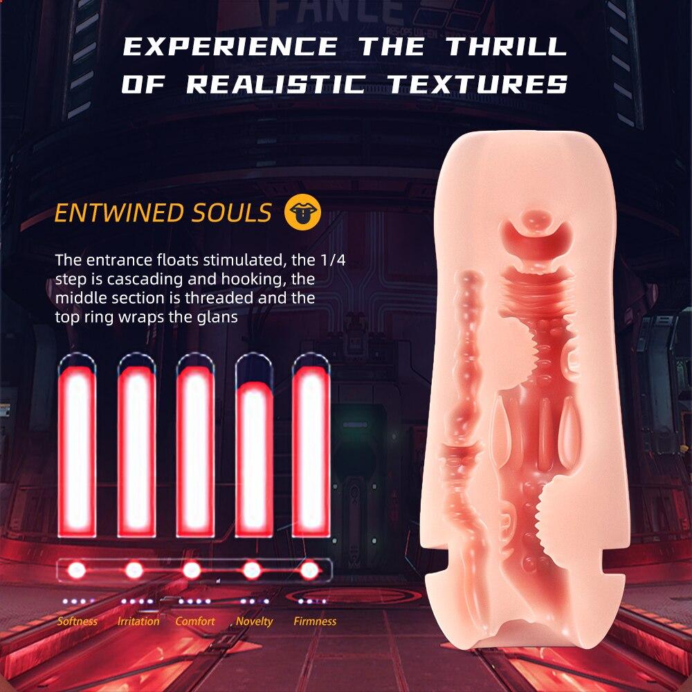 2025 New Masturbator Cup for Men 18+ Pocket Pussy Silicone Vagina Anus Sex Toys Male Endurance Exercise Vacuum Masturbation Adult Goods