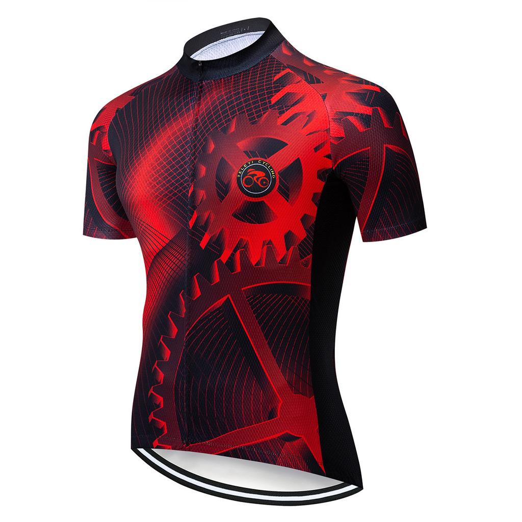 Gear Short-sleeved Cycling Suit Set Breathable Quick-drying Side Strip Short-sleeved Cycling Suit 2026 Summer Breathable Cycling Suit Set