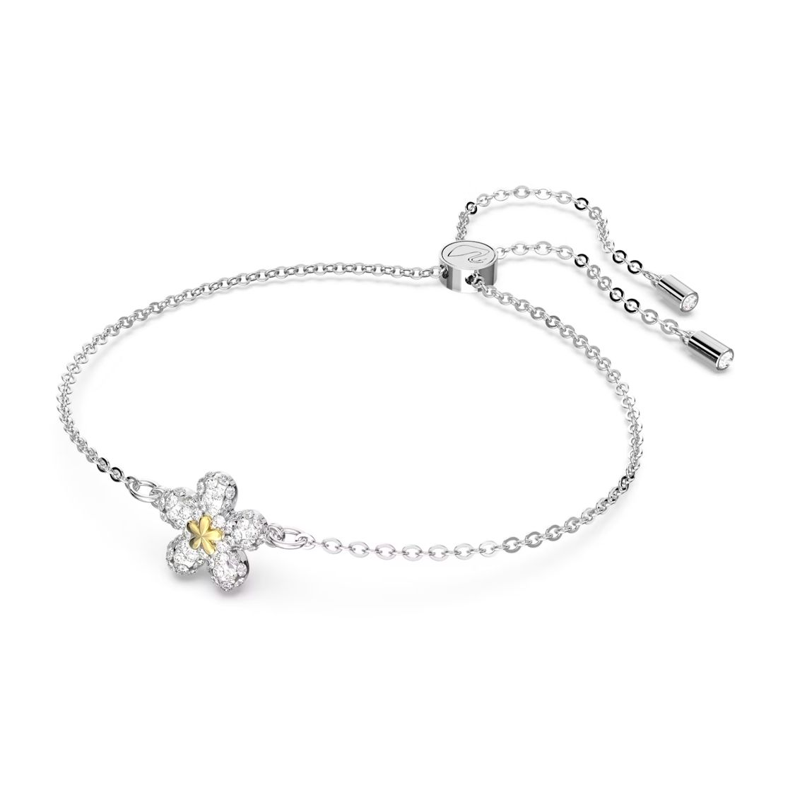 

Swarovski Tough Elegant Delicate 3D Daisy Adjustable Pull-Style Bracelet Women bracelet 5632061 Box (Random Color),M