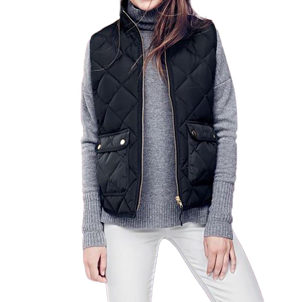 UOFOCO Solid Cotton Hooded Womens Winter Loose Vest Coat Sleeveless Pockets Waistcoat