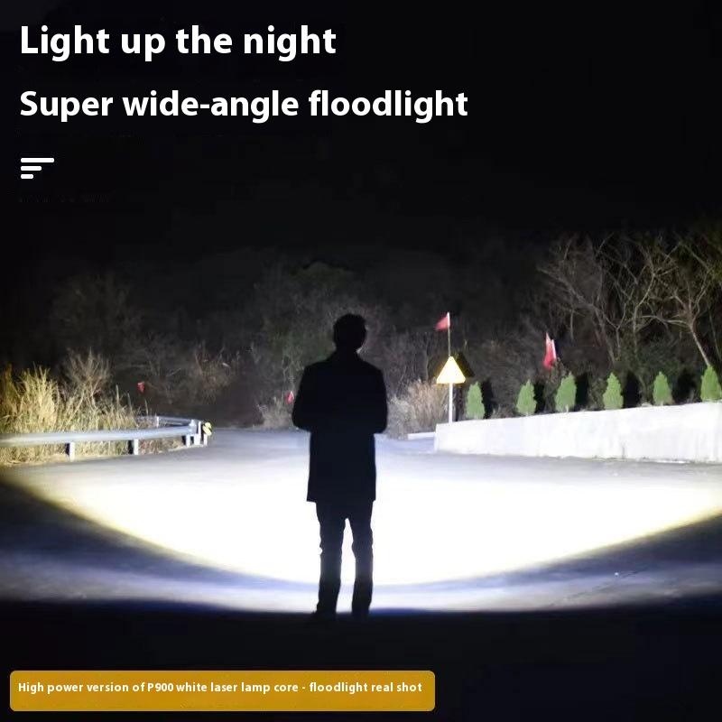 Powerful P50 Led Type-C Charging Flashlights Bright Light Emergency Spotlights Telescopic Zoom Light Builtin 18650 Battery