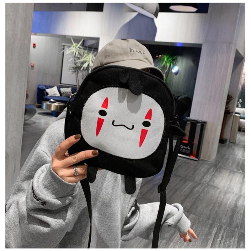 Market-4 Anime No Face Man Crossbody Tas Cosplay Japanse Anime Portemonnee Kawaii No-face Tassen Studenten Verjaardagscadeaus Kawii Borsttas