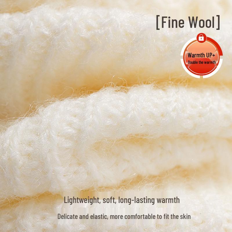 Women's Warm Wool Blend Knee-High and Mid-Calf Socks - Thick, Soft, Pure Coffee Color for Autumn and Winter
