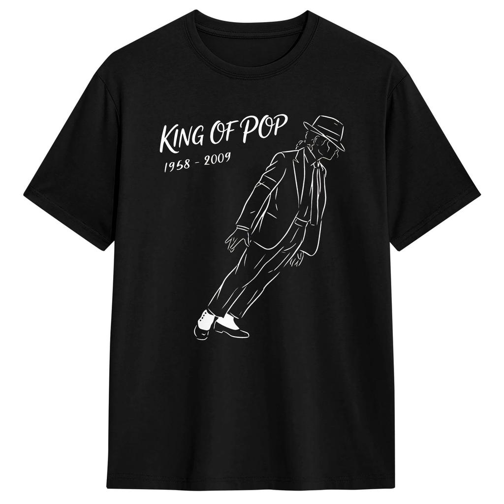 Unisexs TShirts Michael Jackson Dancer Awesome Pure Cotton Tee Shirt Short Sleeve T Shirts Round Neck Clothing Printed