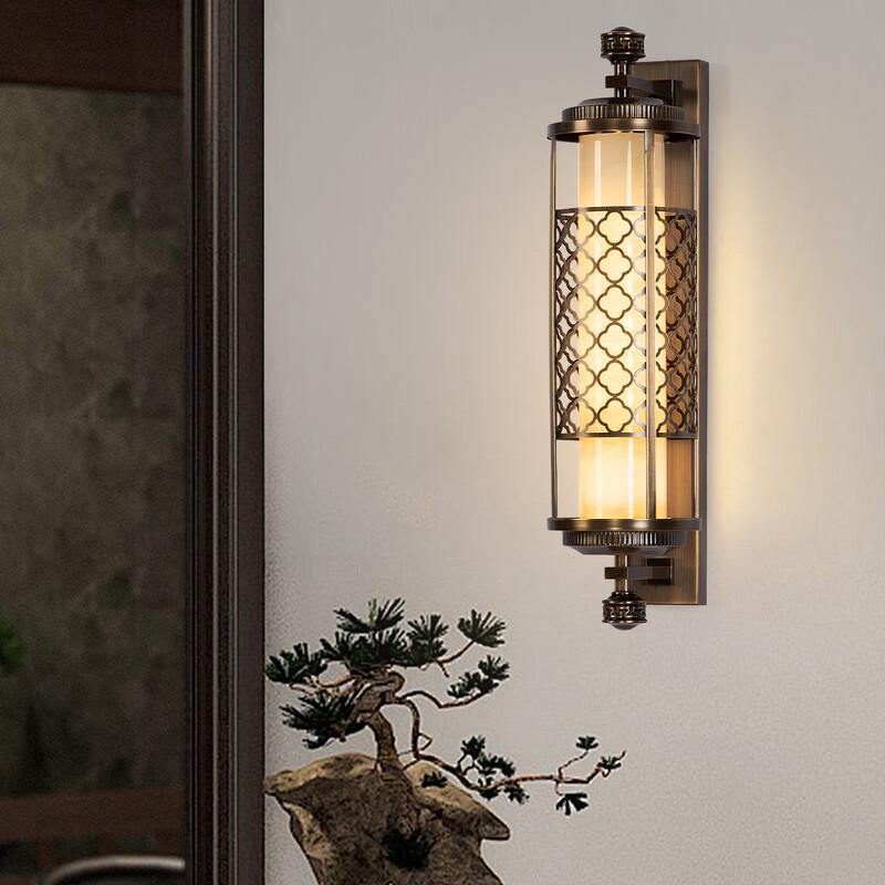 Oeny Outdoor Waterproof Natural Jade Wall Lamp