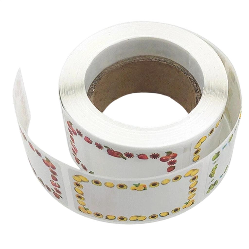 Canning Labels 1000Pcs Self Adhesive Assorted Stickers Removable Label Stickers Name Tag Bottle File Document School Supplies