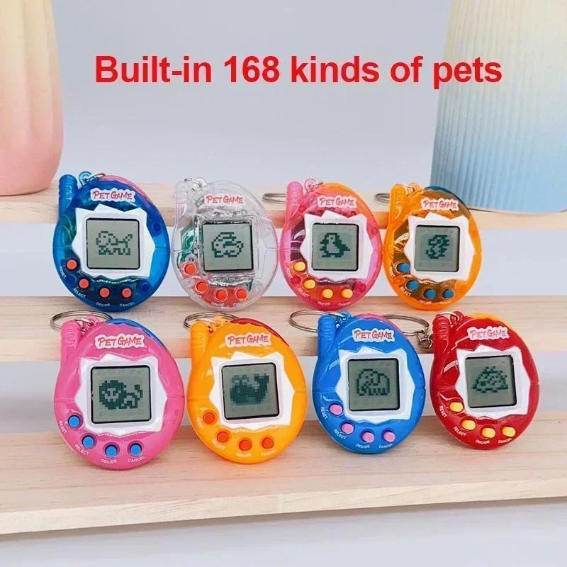 1PC Transparente elektronische Haustiere Tamagotchi Nostalgic 168 Haustiere in einem virtuellen Cyber ​​Digital Nostalgic Funny Toys Pixel Funny Play