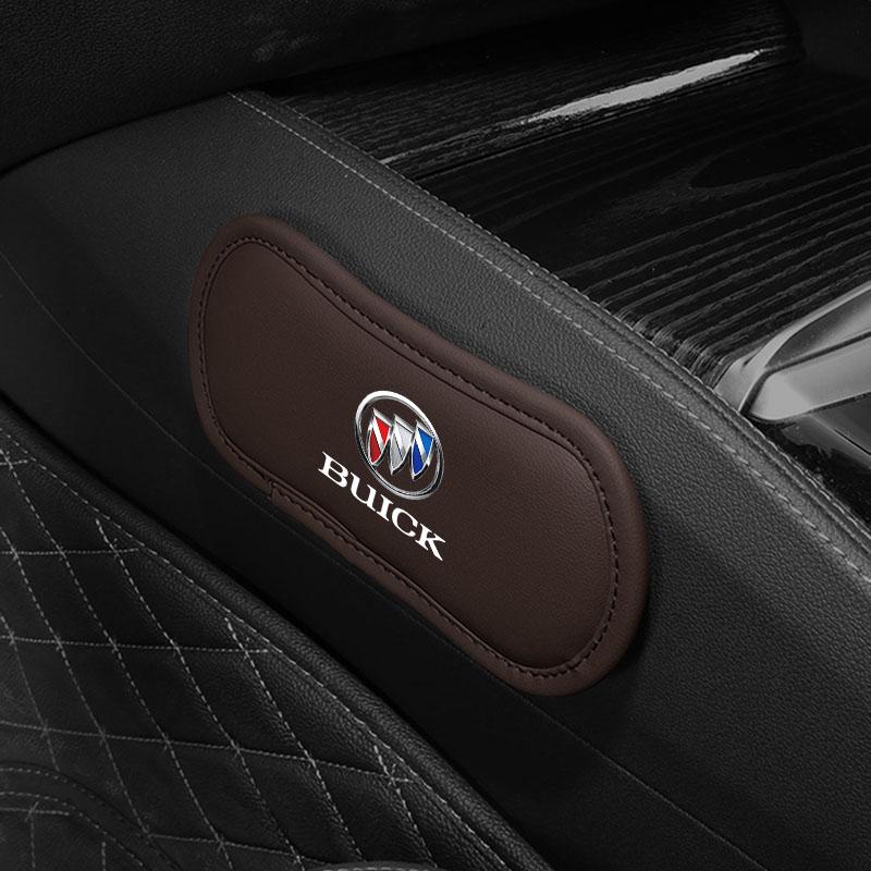 1Pcs Leather Car Pillow Car Knee Pad Elastic Memory Foam Leg Pad For Buick Envision GS GL6 GL8 Avenir Riviera Lesabre Velite Verano