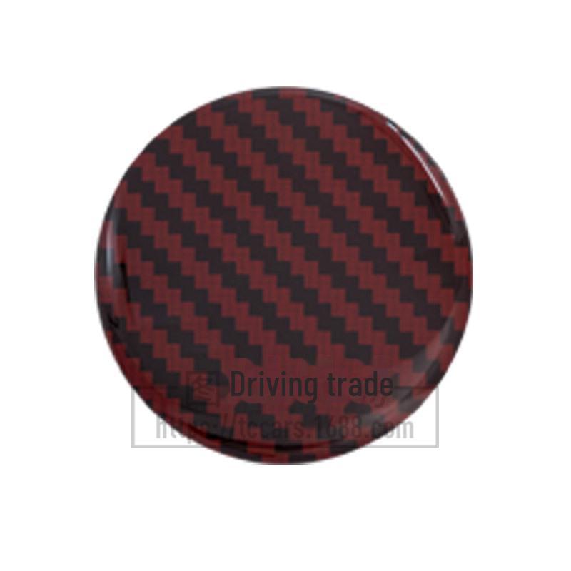 Smooth Carbon Fiber Car Wheel Stickers: 45MM, 50MM, 56MM, 65MM - Customizable for Personalized Modification