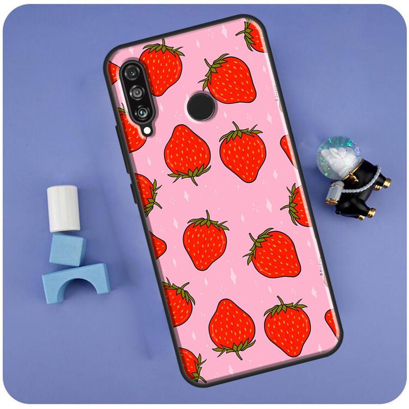 

Клубничный чехол для Huawei Nova 10 9 SE 5T 11i 8i 7i 3i Y90 Y91 Y70 Y60 Y61 P40 Lite P30 P60 Pro Huawei P30 Pro