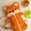 Cute New Fox Plush Pencil Bags Cute Kawaii Animals Pen Case Student Fun Cartoon Stationery Cute Anime Storage Bag For Friends Gift
