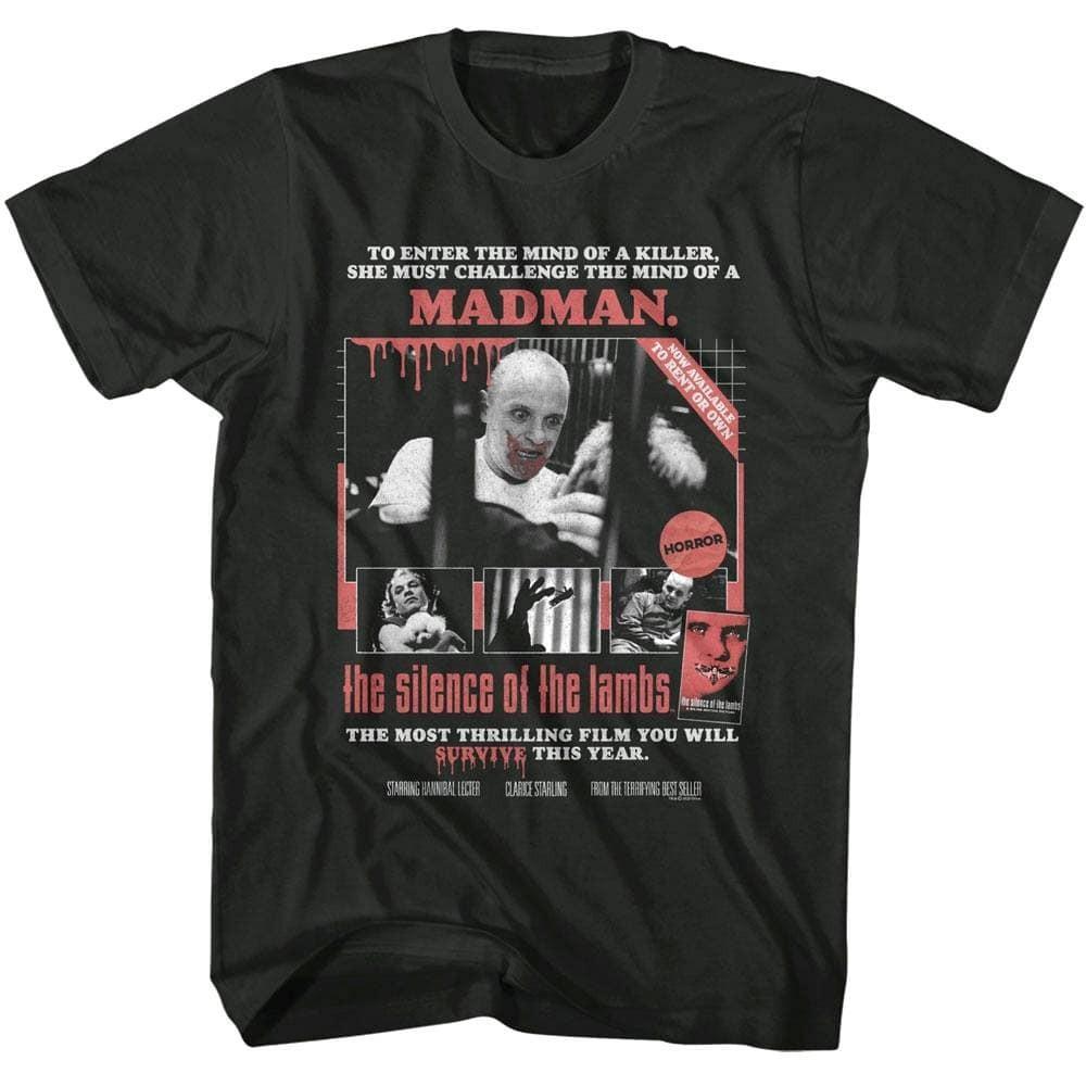 Silence of The Lambs Mind of a Madman Men s T Shirt XXXXL
