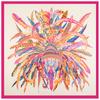 Luxury Brand Feather Design Winter Square Scarf 130cm Twill Silk Scarf Women Kerchief Scarves For Ladies Fashion Shawl Echarpe