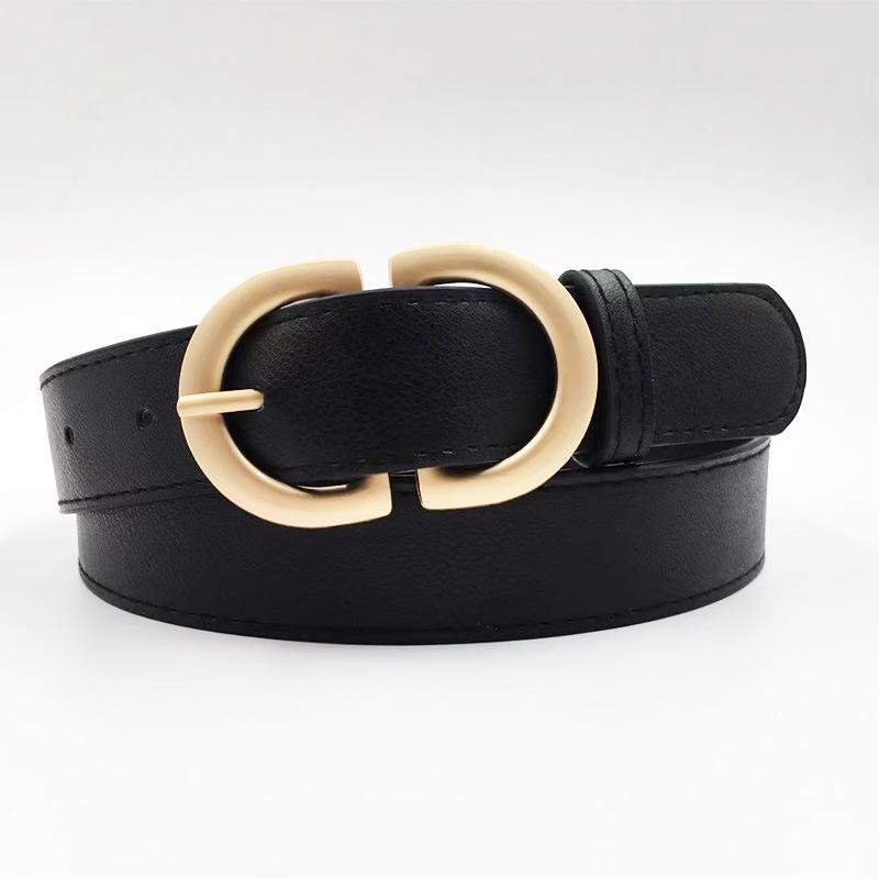 

Новый Модный и Универсальный Женский Ремень Двойная D Сплавная Пряжка Искусственная Кожа Декоративный Ремень 105cm