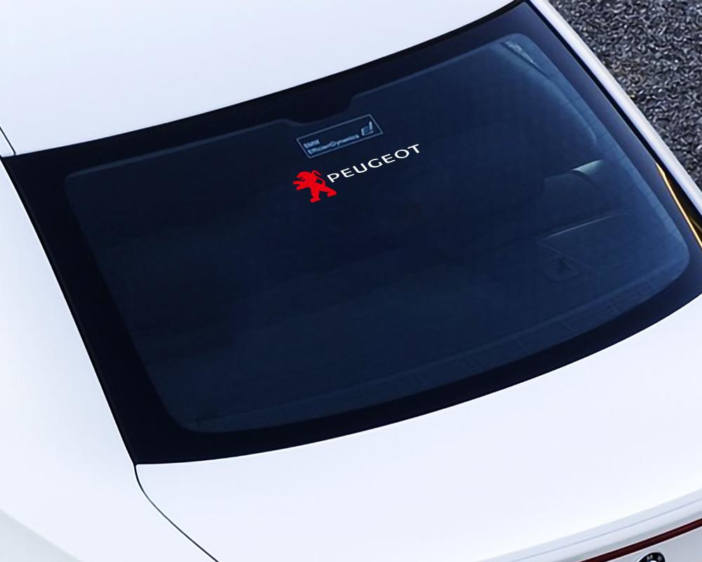 2/4pcs PVC Car Badge Decal Car Door Body Trunk Windshield Decoration Stickers For Peugeot 308 408 508 RCZ 3008 2008 108 207 407