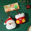 1Pair Cute Cartoon Christmas Plush Keychain Kawii Plush Christmas Tree Santa Claus Snowman Pendant Decoration Accessories