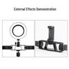 Three-Camera Mobile Streaming Stand with Universal Clamp Bracket