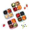 4 Grid Snack Containers Reusable Meal Prep Lunch Containers Portable For Kids And Adults Home Snack Storage Bottles Kitchen Tool