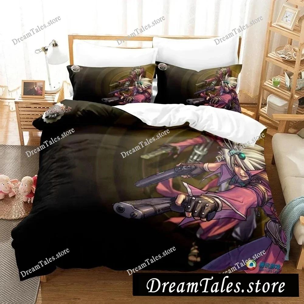 01 Game Dunge On Fighter Female Magician Bedding Set Single Double King Bed Set Children's Bedroom Duvet Set Dunge On Fighter 1