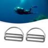 Belt Keeper D Ring Lightweight Portable Silver Stainless Steel